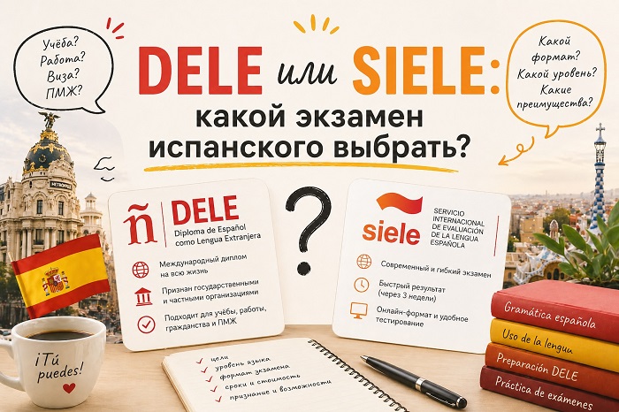 DELE или SIELE — сравнение экзаменов испанского языка, разница и выбор